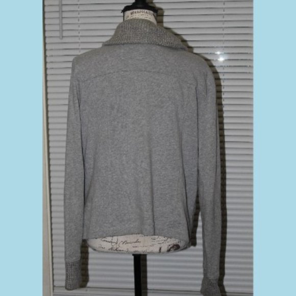 Anthropologie Saturday Sunday Sweatshirt Gray Sweater Knit Cuffs & Sleev… - Picture 2 of 6
